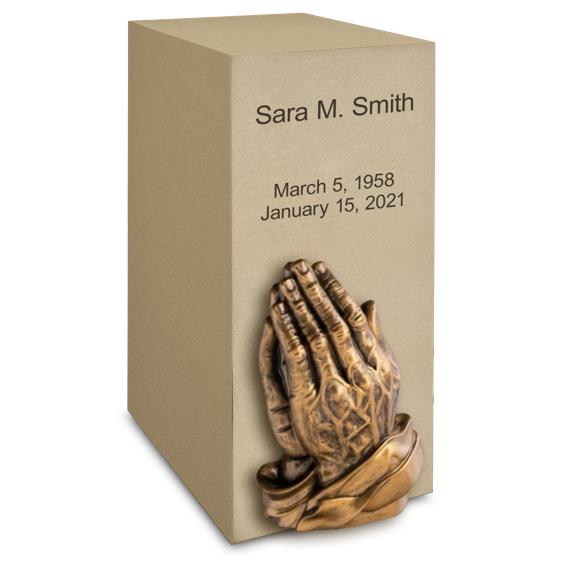 Sand Bronze Vertical Urn